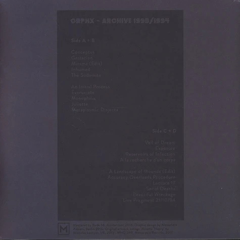 Orphx - Archive 1993-1994