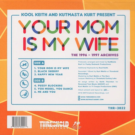 Kool Keith & Kutmasta Kurt - Your Mom Is My Wife (The 1996 - 1997 Archives)