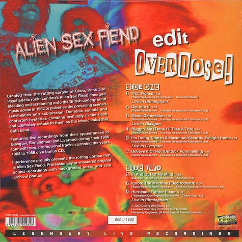 Alien Sex Fiend - Edit / Overdose!
