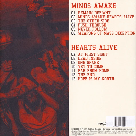 All For Nothing - Minds Awake / Hearts Alive Red Vinyl Edition