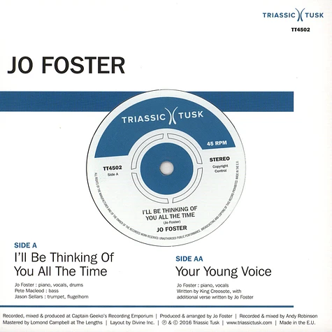 Jo Foster - I'll Be Thinking Of You All The Time