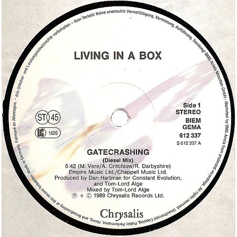 Living In A Box - Gatecrashing