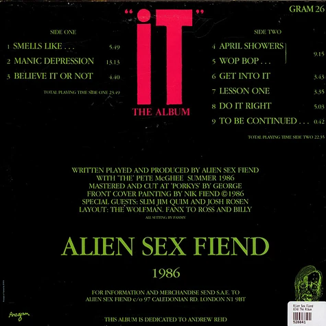 Alien Sex Fiend - “It” The Album