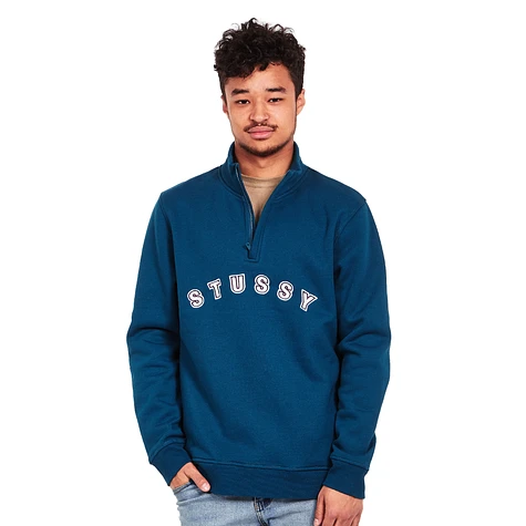 Stüssy - Quarter Zip Mock Neck Sweater
