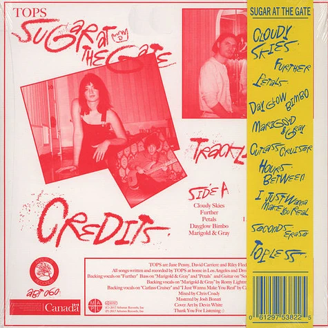 Tops - Sugar At The Gate Black Vinyl Edition
