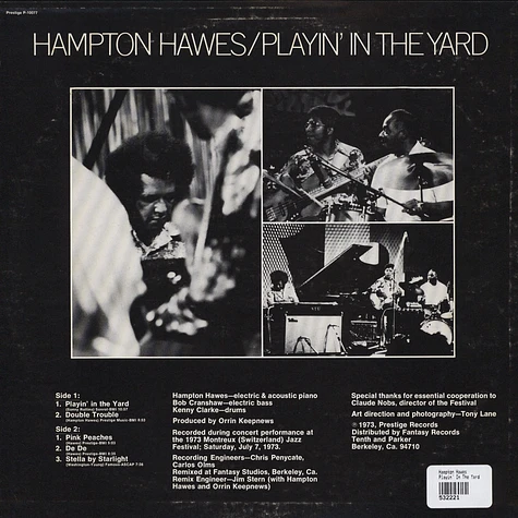 Hampton Hawes - Playin' In The Yard