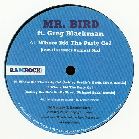 Mr Bird - Where Did The Party Go Feat. Greg Blackman