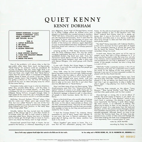Kenny Dorham - Qiet Kenny