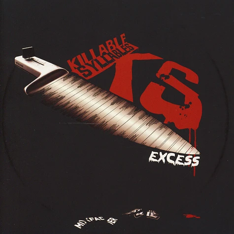 DJ Excess - Killable Syllables Red Vinyl Edition