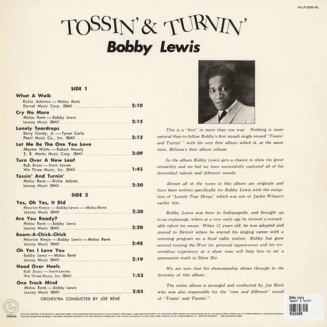 Bobby Lewis - Tossin' & Turnin'