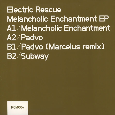 Electric Rescue - Melancholic Enchantment EP Marcelus Remix