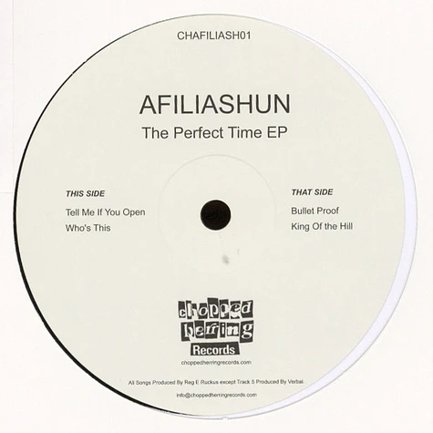 Afiliashun - The Perfect Time EP