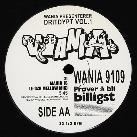 V.A. - Wania Presenterer Dritdypt Volume 1