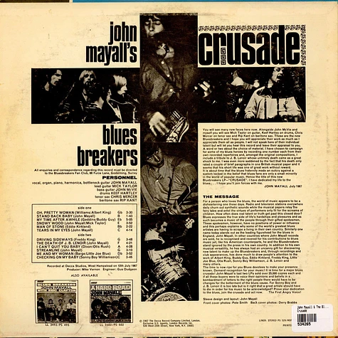 John Mayall & The Bluesbreakers - Crusade