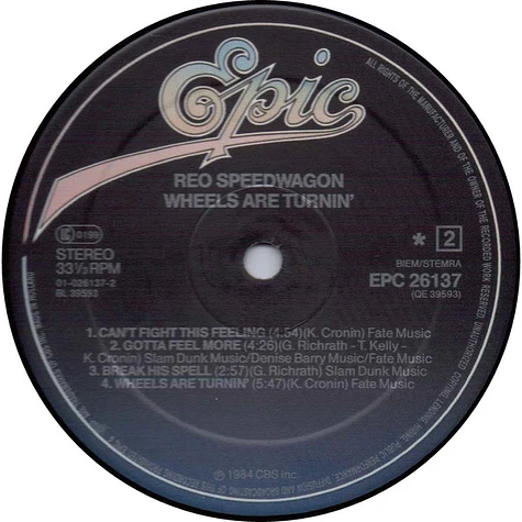 REO Speedwagon - Wheels Are Turnin'