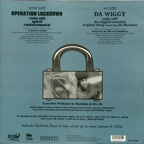 Heltah Skeltah - Operation Lockdown / Da Wiggy