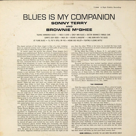 Sonny Terry & Brownie McGhee - Blues Is My Companion