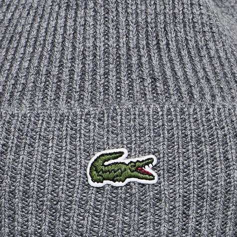 Lacoste - Half Cardigan Rib Knitted Hat