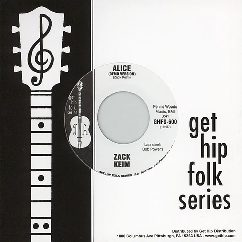 Zack Keim / Southside American - Split Single Black Vinyl Edition