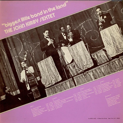 John Kirby Sextet - Biggest Little Band In The Land