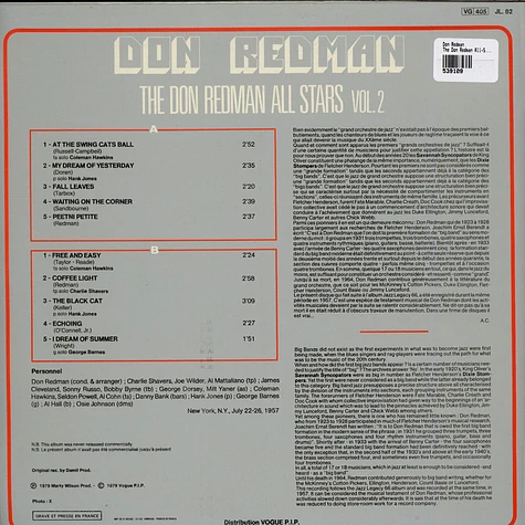 Don Redman - The Don Redman All-Stars - Vol.2