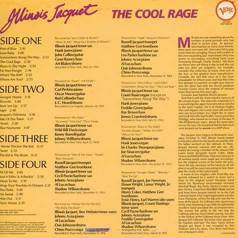 Illinois Jacquet - The Cool Rage