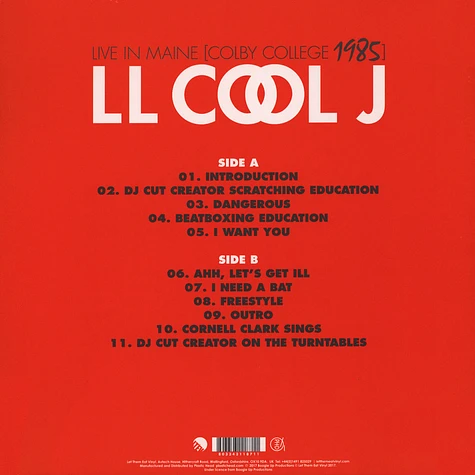 LL Cool J - Live In Maine - Colby College 1985