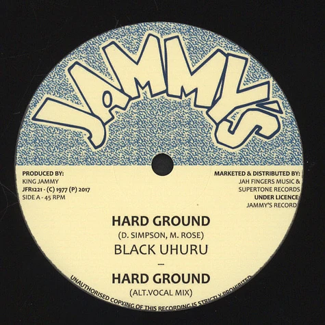 Black Uhuru - Hard Ground