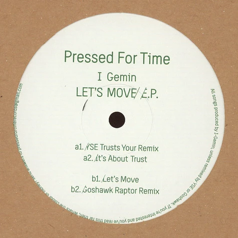 I Gemin - Let's Move EP