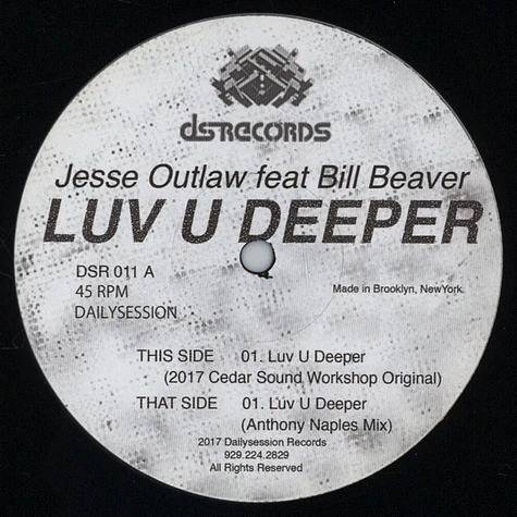 Jesse Outlaw - Luv U Deeper Feat. Bill Beaver