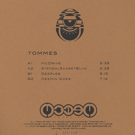 Tommes - A.R.L.T. EP
