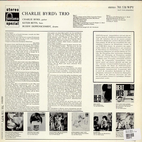 Charlie Byrd - Charlie Byrd's Trio