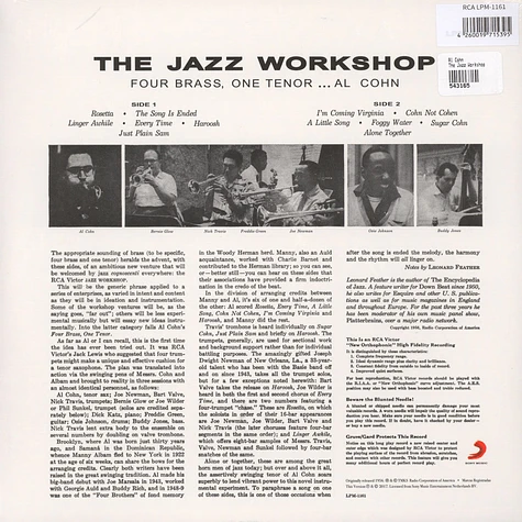 Al Cohn - The Jazz Workshop