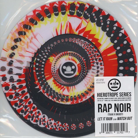 Rap Noir (Tajai & Unjust) - Let It Rain / Watch Out Picture Disc Edition