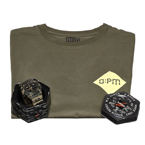OPM x G-Shock - GA-100CM-5AER Box (incl. T-Shirt)