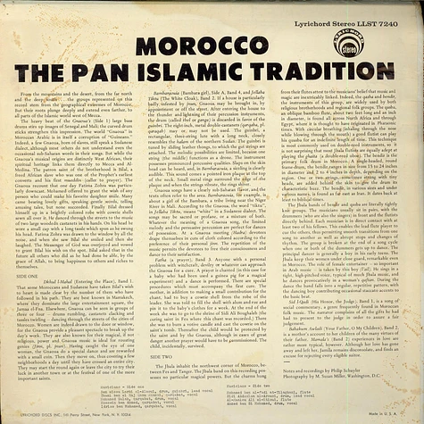 V.A. - The Pan-Islamic Tradition / Music Of Morocco - Volume 3