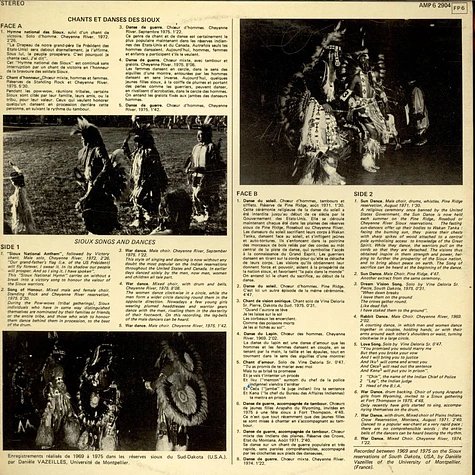 Sioux - Chants Et Danses Des Sioux