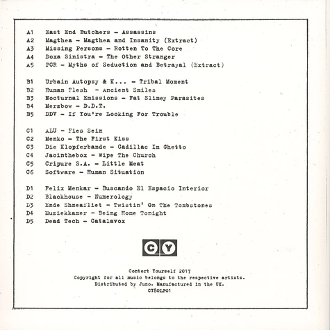 V.A. - 80s Underground Cassette Culture Volume 1