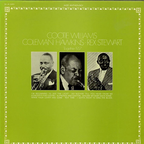 Cootie Williams / Coleman Hawkins / Rex Stewart - Together 1957