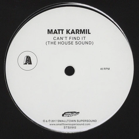 Matt Karmil - Can't Find It (The House Sound)