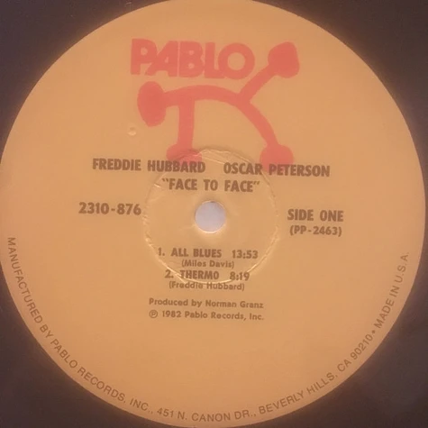 Freddie Hubbard & Oscar Peterson - Face To Face