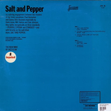 Sonny Stitt And Paul Gonsalves - Salt And Pepper
