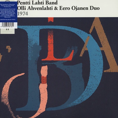 Pentti Lahti Band / Olli Ahvenlahti & Eero Ojanen Duo - Jazz-Liisa 11 Colored Vinyl Edition