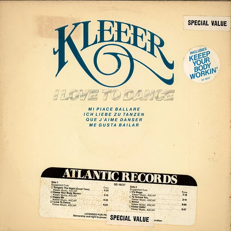 Kleeer - I Love To Dance