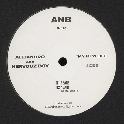 Alejandro aka Nervouz Boy - My New Life EP