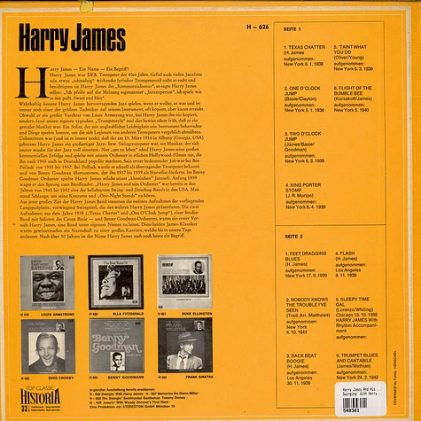 Harry James And His Orchestra - Swinging With Harry James