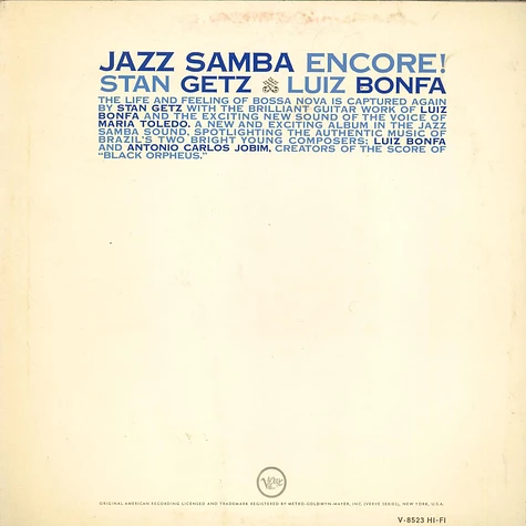 Stan Getz / Luiz Bonfa - Jazz Samba Encore!