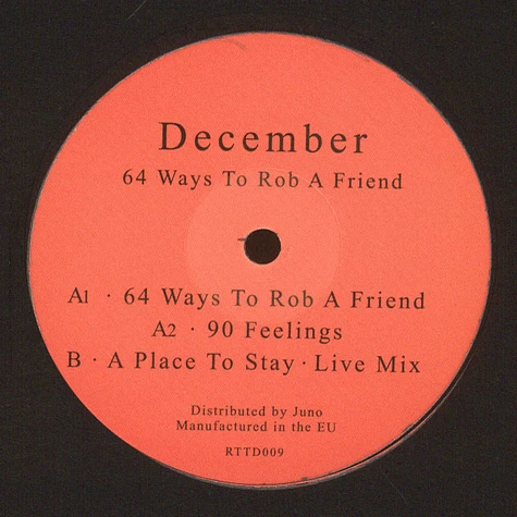 December - 64 Ways To Rob A Friend