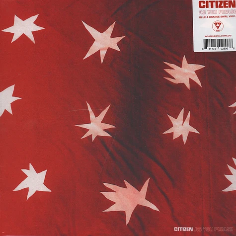 Citizen - As You Please Orange / Blue Vinyl Edition