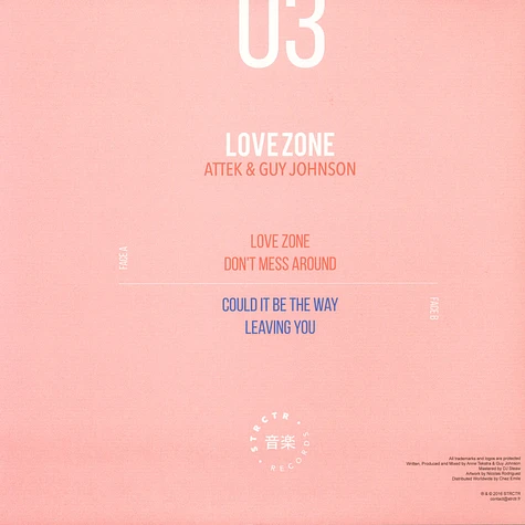 Attek & Guy Johnson - Love Zone EP